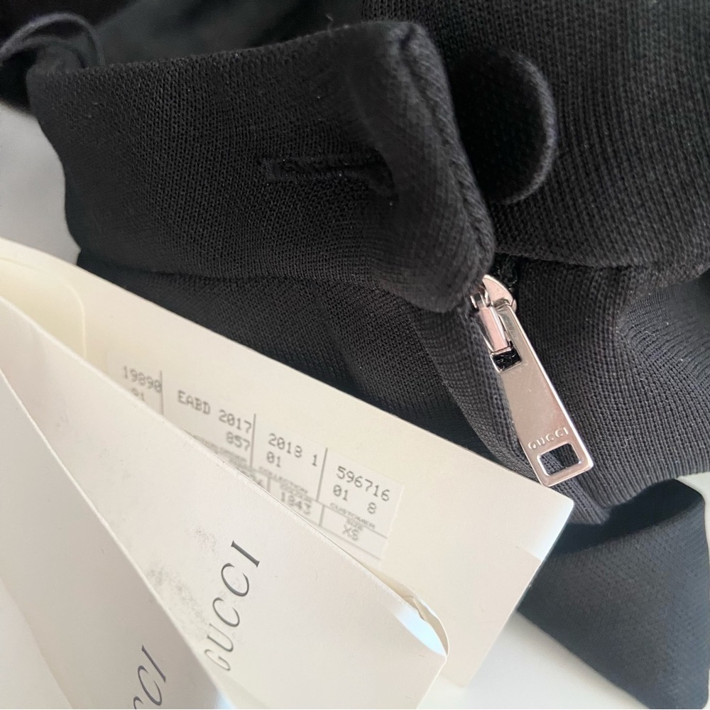 GUCCI Technical Jersey Stirrup Leggings w/ Logo - Picture 12 of 12